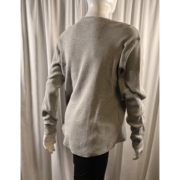 Red Camel Graphic Waffle Long Sleeves T Shirt, Gray & Blue, Sz: L, 76-32 - Picture 4 of 16